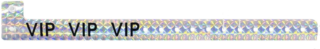 VIP Silver Plastic Wristbands x 50